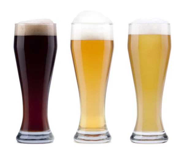 Três cervejas — Fotografia de Stock