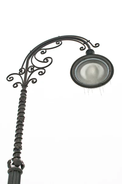 Lanterna de rua de ferro decorado — Fotografia de Stock