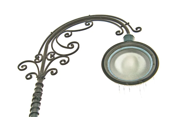 Zdobione żelazo ulicznych latarni — Zdjęcie stockowe