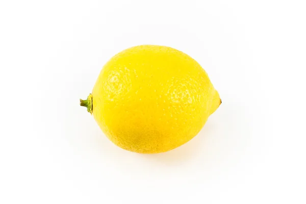 Лимон над белым — стоковое фото