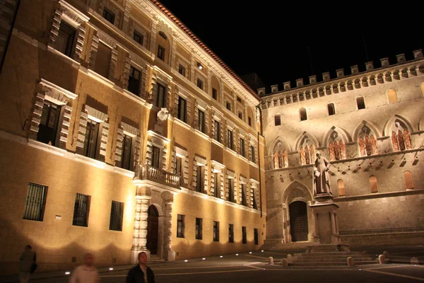 Siena by night — Stock Photo, Image