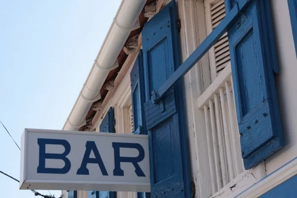 The blue bar — Stock Photo, Image