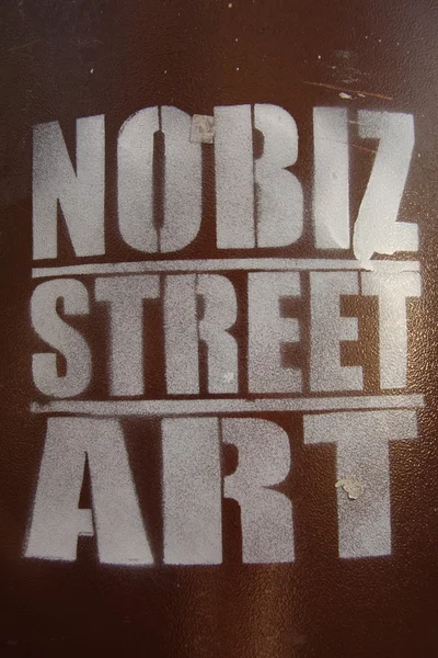 Arte de nobiz de rua — Fotografia de Stock