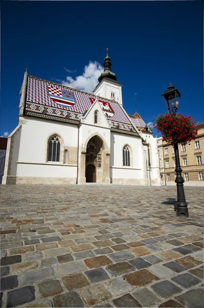 Colorful Roof One Zagreb Landmarks — Stock Photo, Image