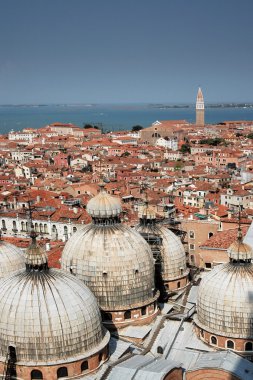 View of Venice from the Campanile of San Marco square clipart