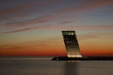 Lisbon'un liman gözetleme kulesi