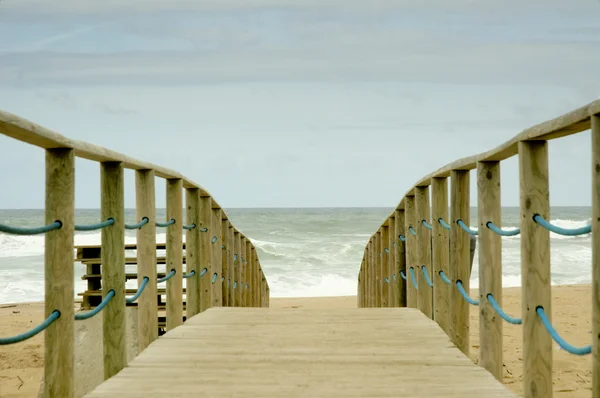 stock image Wooden passage