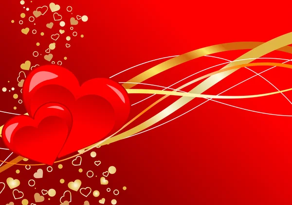 Abstract Valentine Day Background Design Vector Illustration — Stock Vector