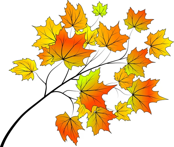Abstracte Herfst Achtergrond Voor Ontwerp Vectorillustratie — Stockvector