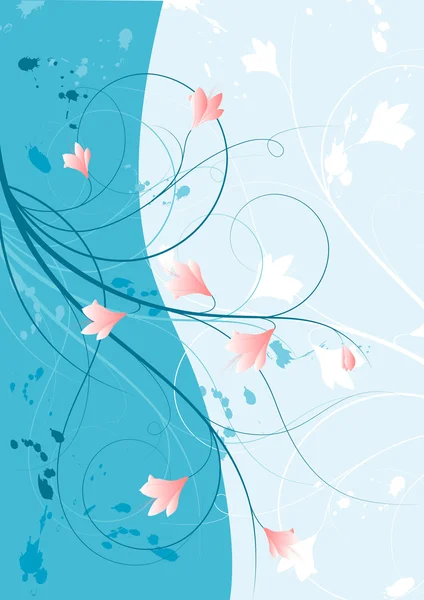 Abstract Flower Background Element Design — Stock Vector