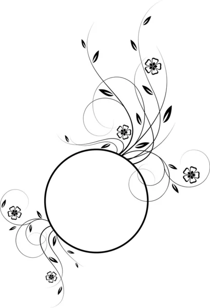 Vector marco floral Ilustración de stock