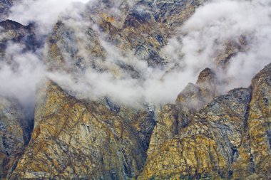 Rocks and clouds clipart