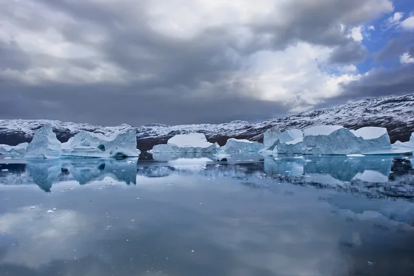 グリーンランドの海岸線 ストック画像