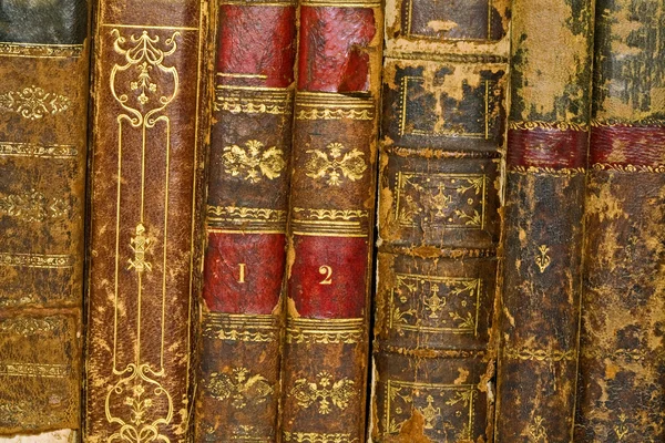 Diferentes Volumes Antigos Sobre Revolução Francesa — Fotografia de Stock