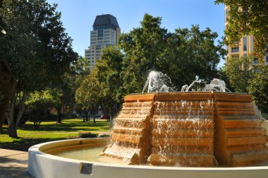 Downtown Park in Sunny St. Petersburg, Fl. clipart