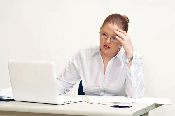 stock image Young Stressed Business Woman
