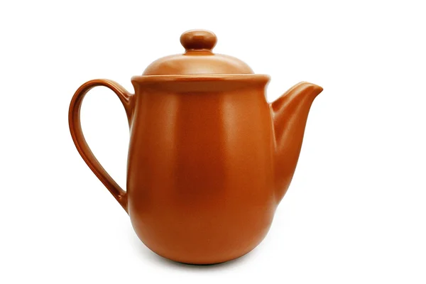 Teapot Out Clay Brown — Stock Photo, Image