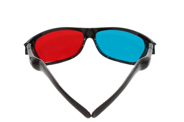 Óculos Dentro Closeup Fundo Branco — Fotografia de Stock
