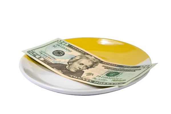 Money saucer — Stock Photo, Image