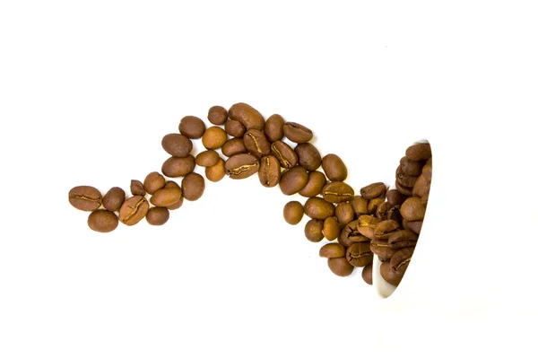Vzorek Kávové Zrna — Stock fotografie