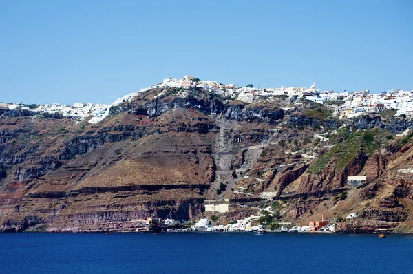 Línea costera de Santorini — Foto de Stock