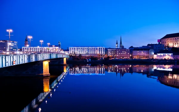 stock image Danube River in the Blue Hour