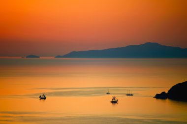 Santorini 'de günbatımı