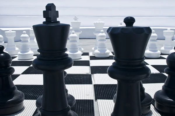 Venkovní šachovnice — Stock fotografie