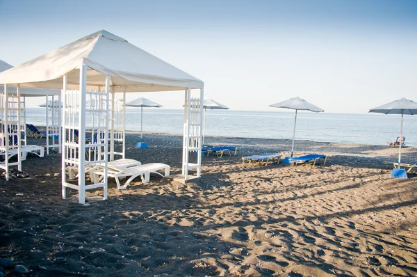 Paviljoen op het strand — Stockfoto