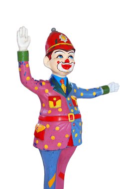 Clown as Traffic Police clipart