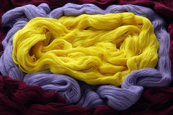 カラフルな編み糸 — ストック写真
