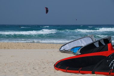 Kitesurfing beach