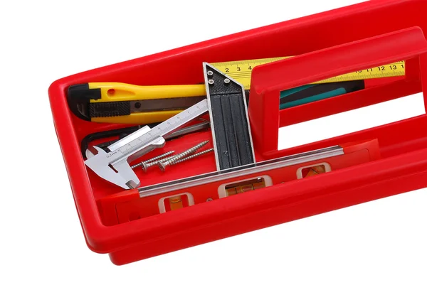 Closeup of tray with tools — Stock Photo, Image