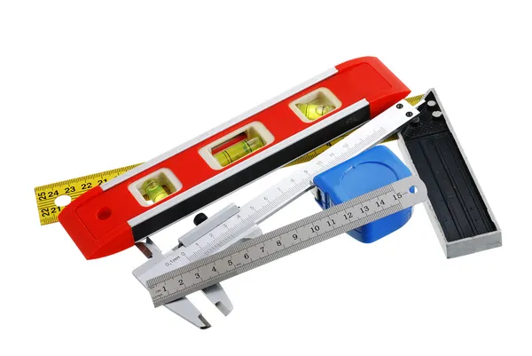 Conjunto de ferramentas de medição — Fotografia de Stock