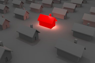 Glowing House clipart