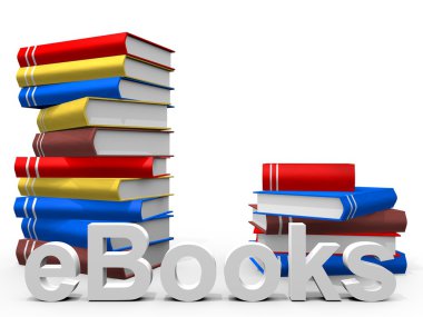 Colorful EBooks clipart