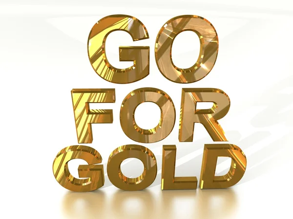 Ir para o ouro — Fotografia de Stock
