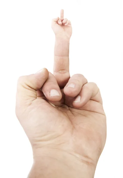 Middle Finger doubled — Stock Photo, Image