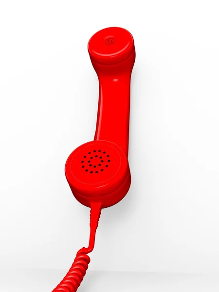 Den röda telefonen — Stockfoto