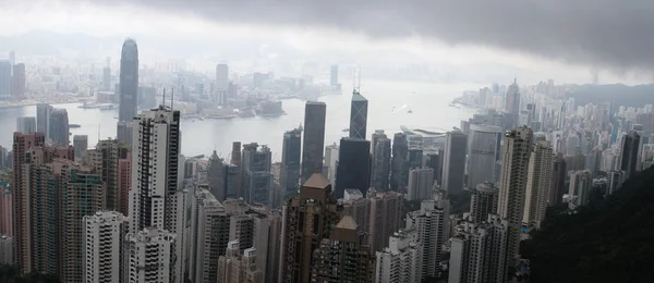 Hong Kong Construire Une Vue Sur Sommet Pic — Photo