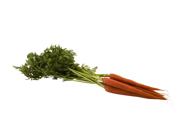 Rohe Karotten mit Schnittpfad — Stockfoto