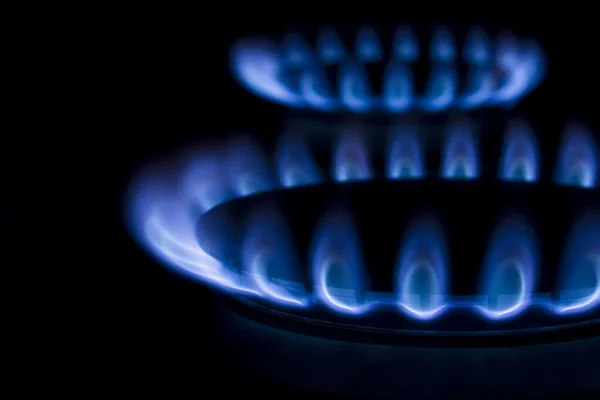 stock image Double burner on a gas stove