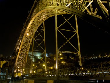 gece sahne Porto, Portekiz