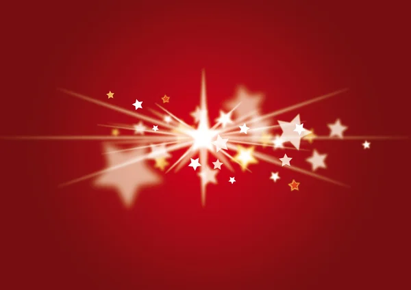 Weihnachtssterne Hintergrund Rot — Stock vektor
