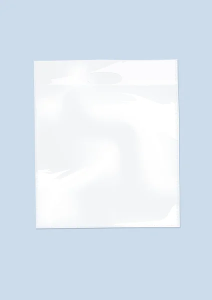 Weisse Plastiktüte — Stockvektor