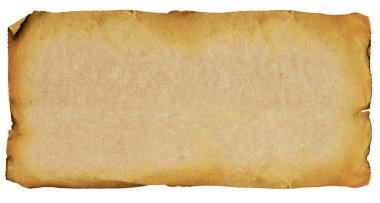 Postcard old paper horizontally white background clipart