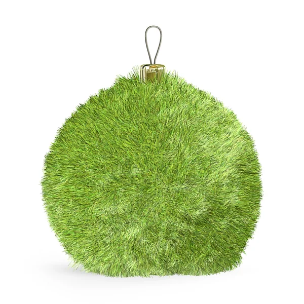 stock image Christmas ball, covered with needles from the tree