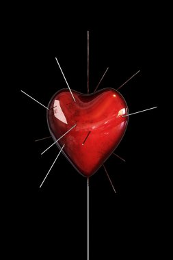 Punctured Heart black clipart