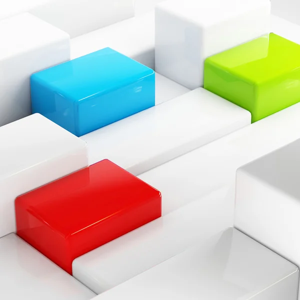 Abstraction cubes — Stock Photo, Image