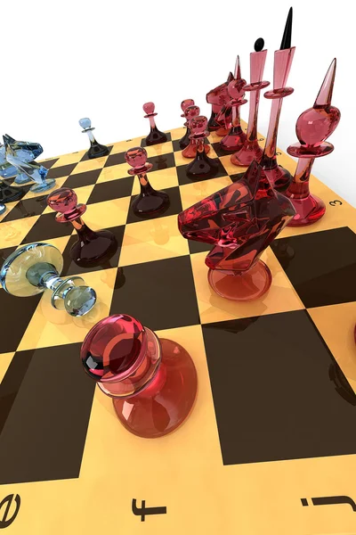 Шахматное стекло-2 — стоковое фото